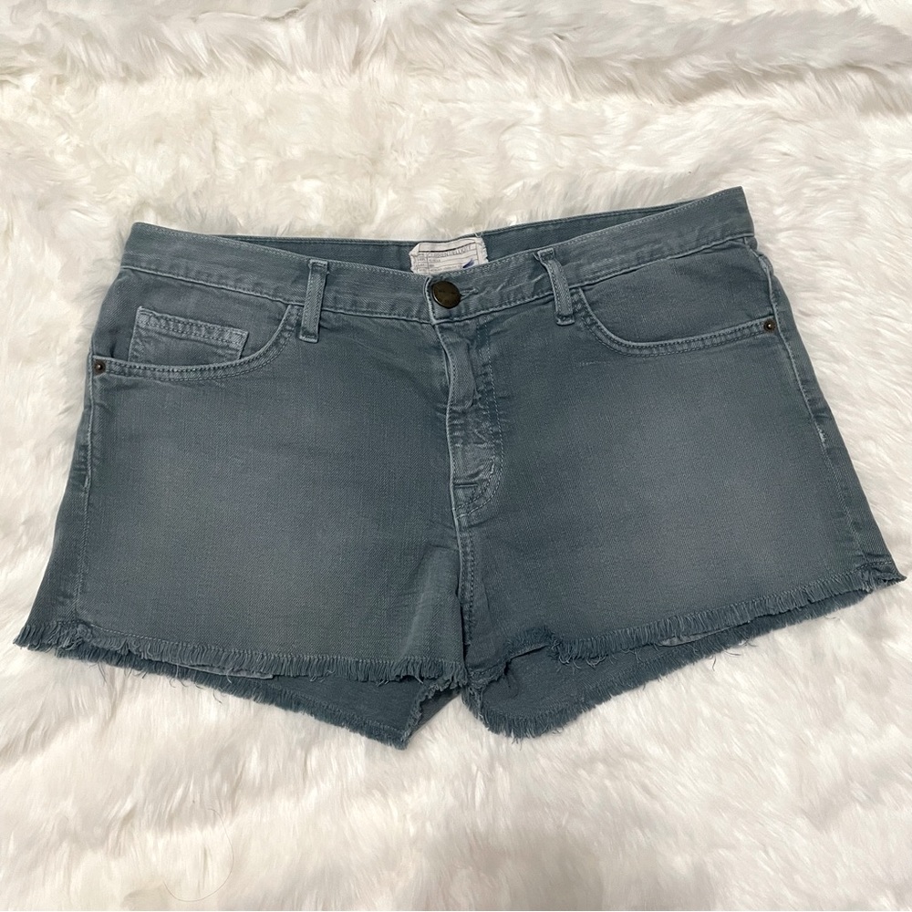 Current/Elliott Dusty Blue Cutoff Jean Shorts Denim Summer